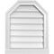Ekena Millwork Octagonal Top Surface Mount PVC Gable Vent w/ 2"W x 2"P Brickmould Sill Frame, 18"W x 22"H GVPOT18X2203SN - alternate 1